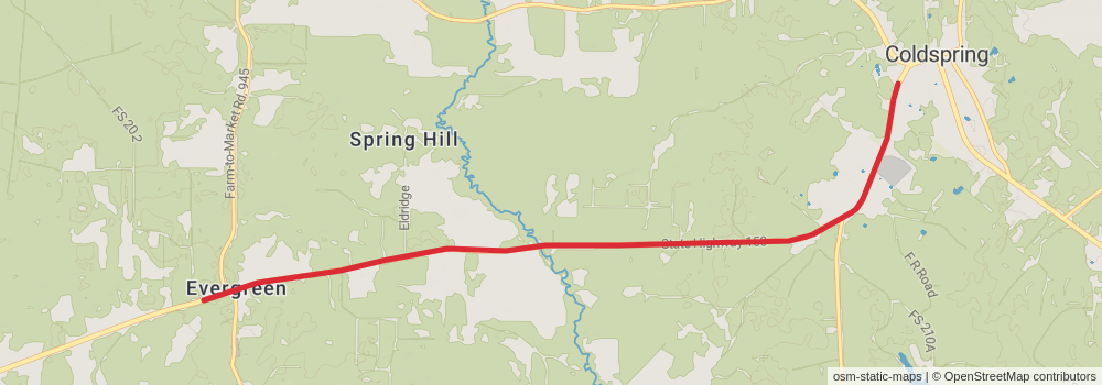 American Perimeter Trail - Texas Primary stage 86 Map