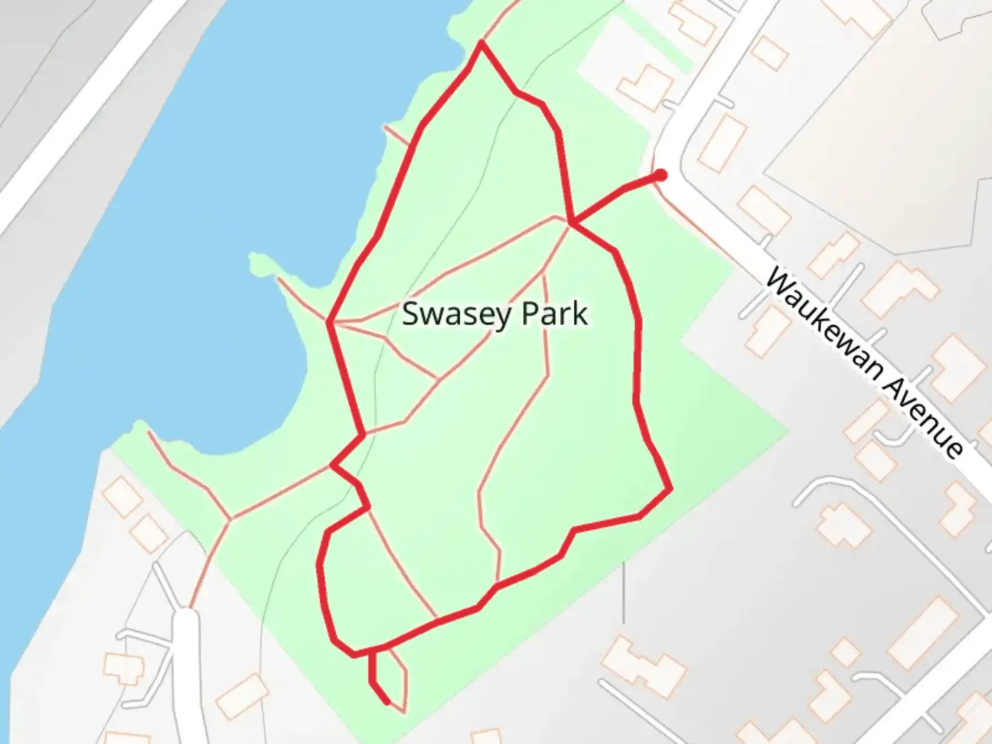 An image depicting the trail Meredith Loop and its surrounding area.