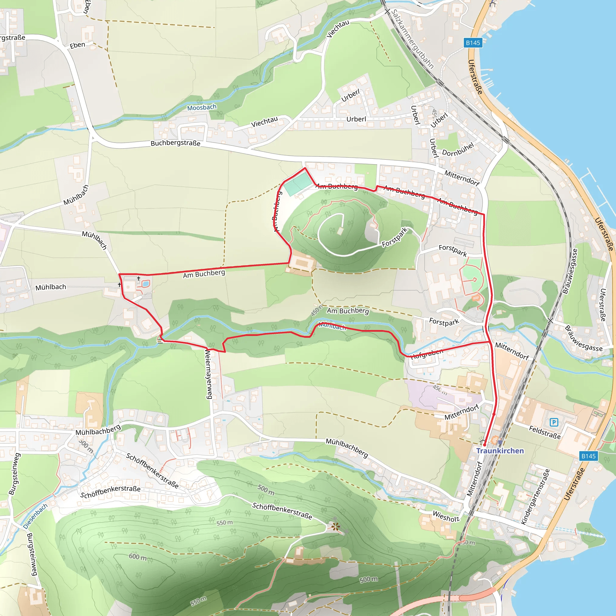 Hofgraben - Buchberg Loop Walk mobile static map