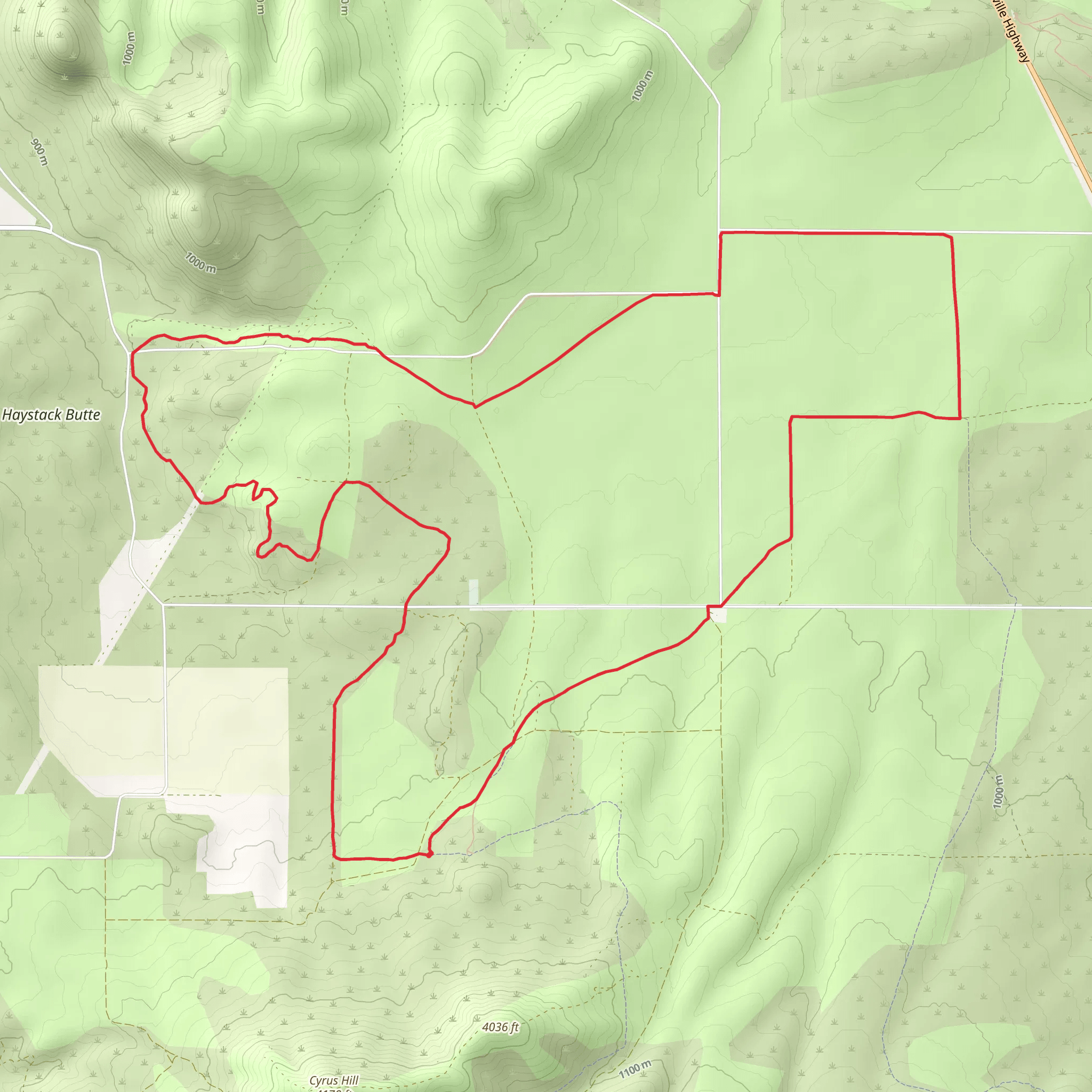 Ridge Rider - Warner Loop Trail mobile static map
