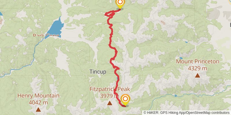 Continental Divide Trail alt 12 Map