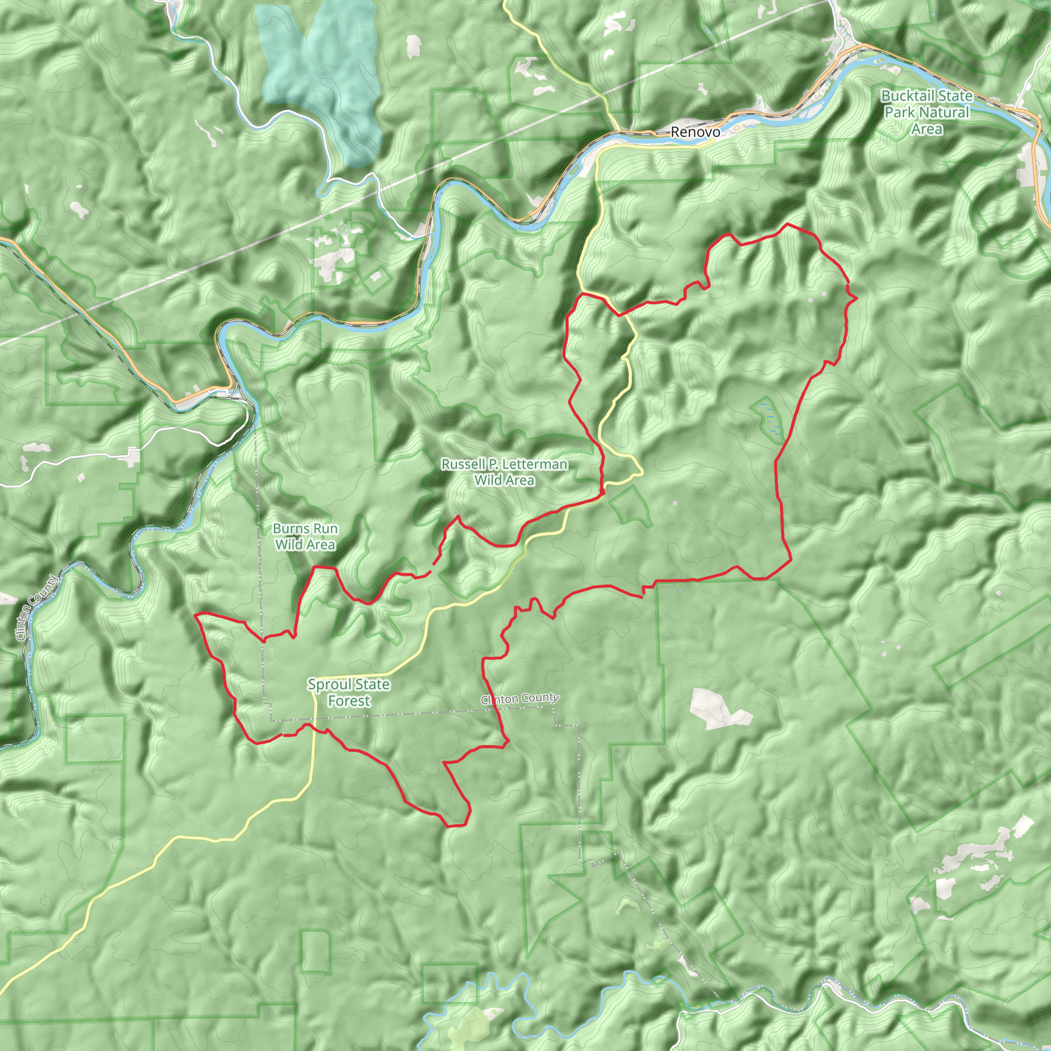 Chuck Keiper Trail mobile static map