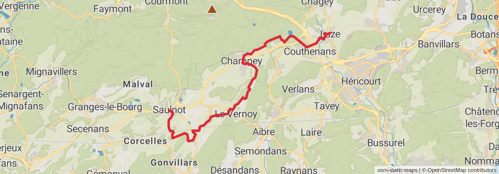 Camino Strasbourg-Saint Jean Pied de Port via Le Puy stage 13 Map