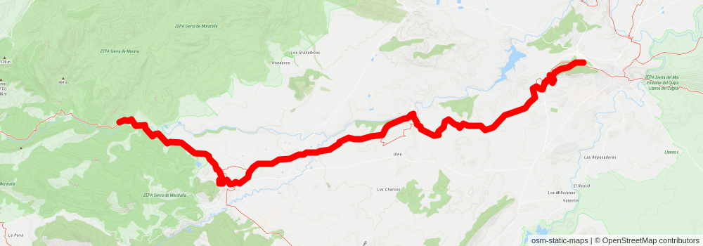 GR 7 - Andalucia stage 8 Map