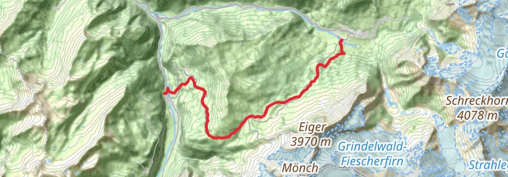 Via Alpina - Red Trail stage 79 Map