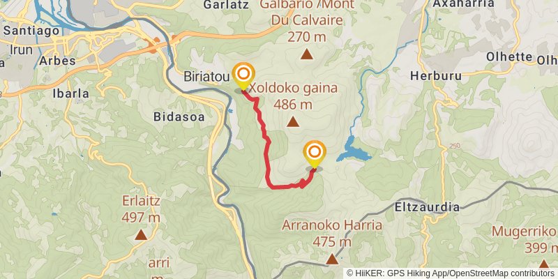 Haute Randonnée Pyrénéenne alt 1 Map