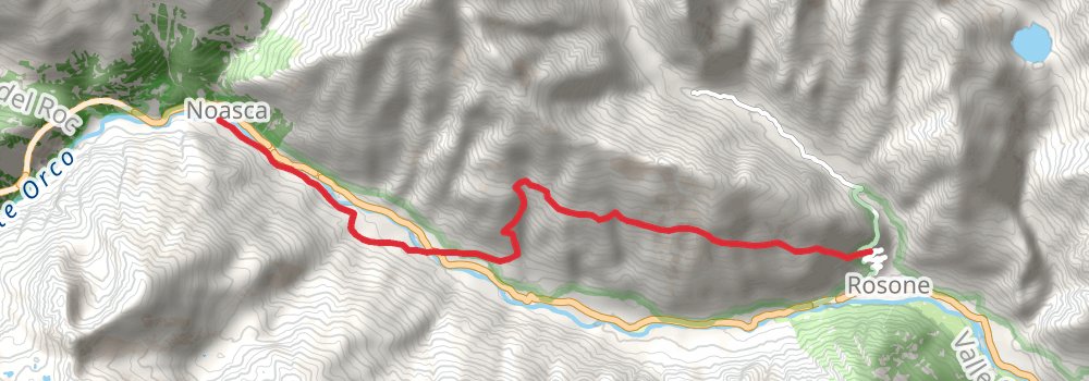 Via Alpina - Blue Trail stage 12 Map