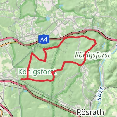 Konigsforst Loop - Cologne mobile static map