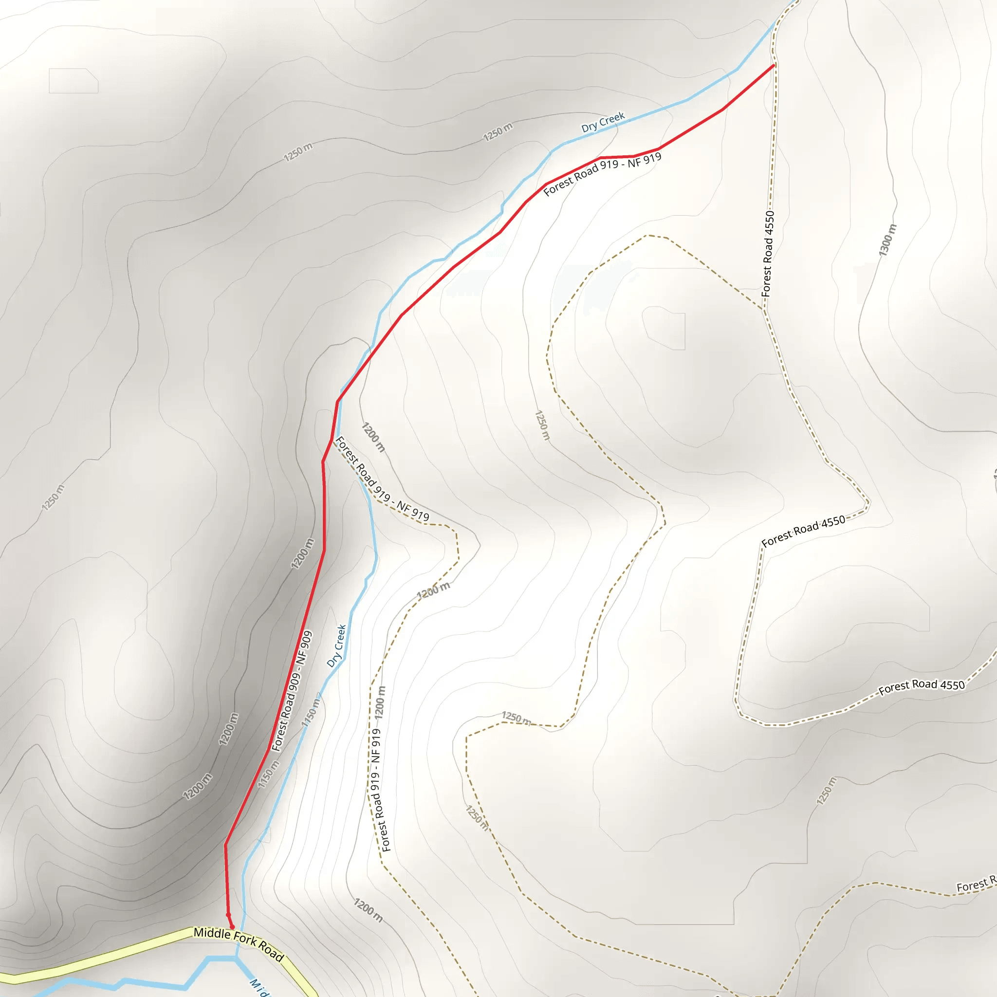 Dry Creek mobile static map