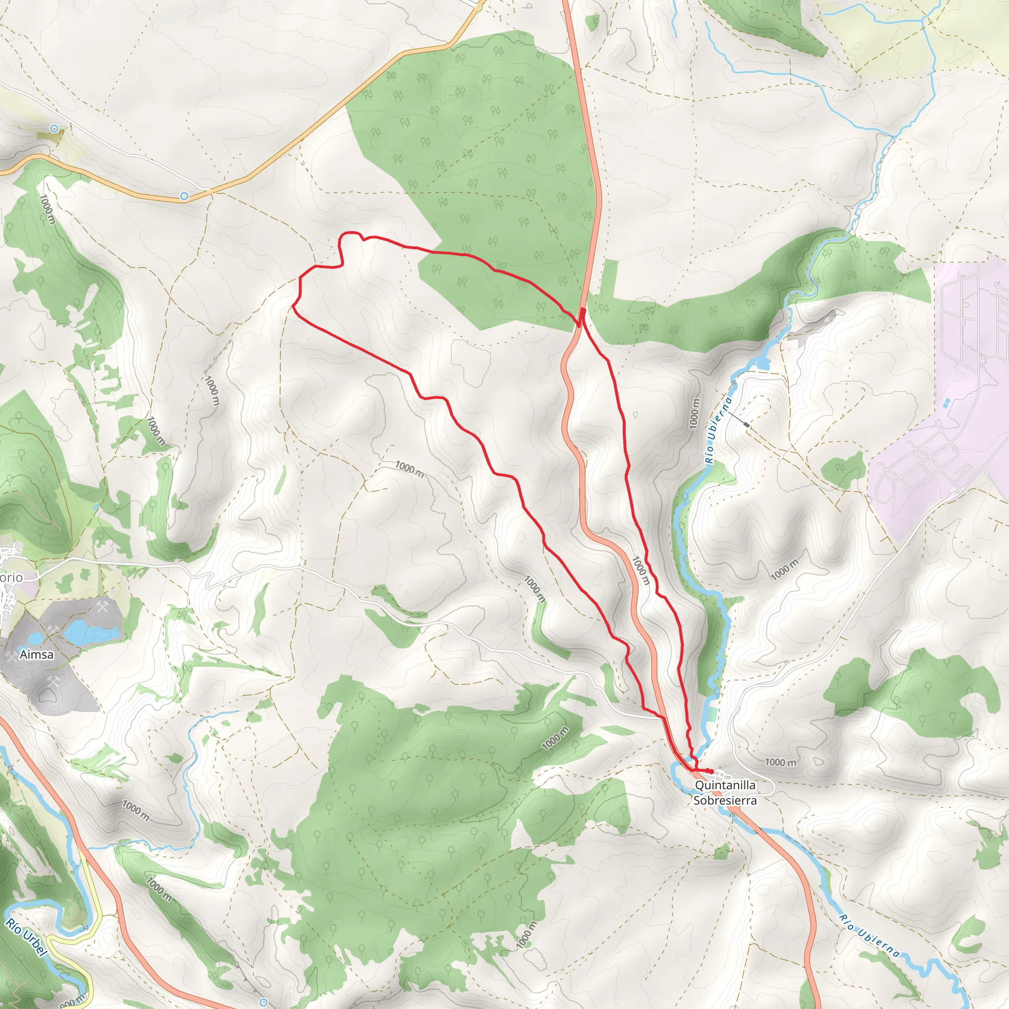 Hills Trail - Corral del Lucero PR BU 206 mobile static map