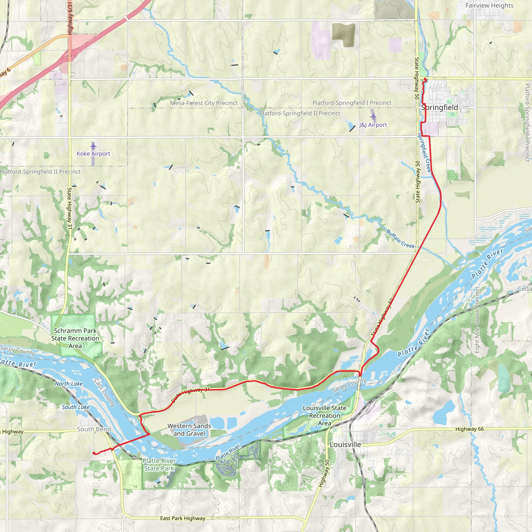 MoPac Trail - Springfield mobile static map