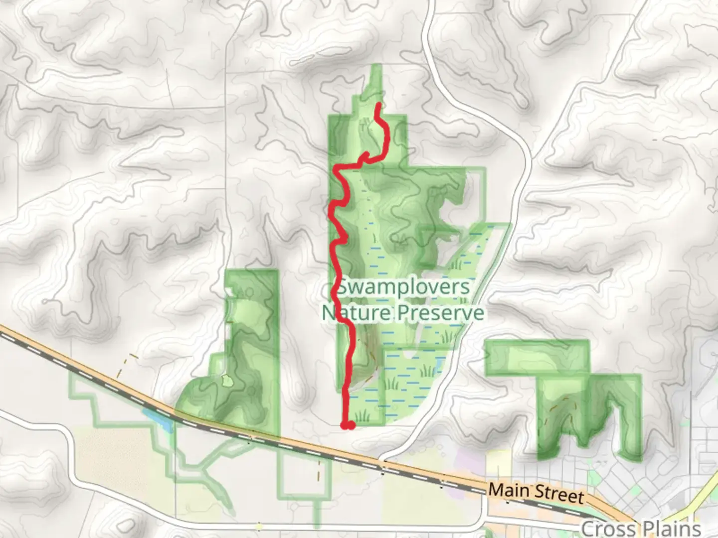 An image depicting the trail Scheele Road - Ice Age Trail and its surrounding area.