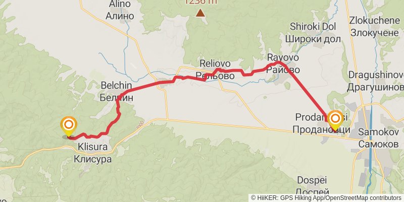 Sultans Trail stage 80 Map