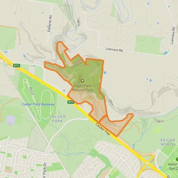 Organ Pipes National Park mobile static map