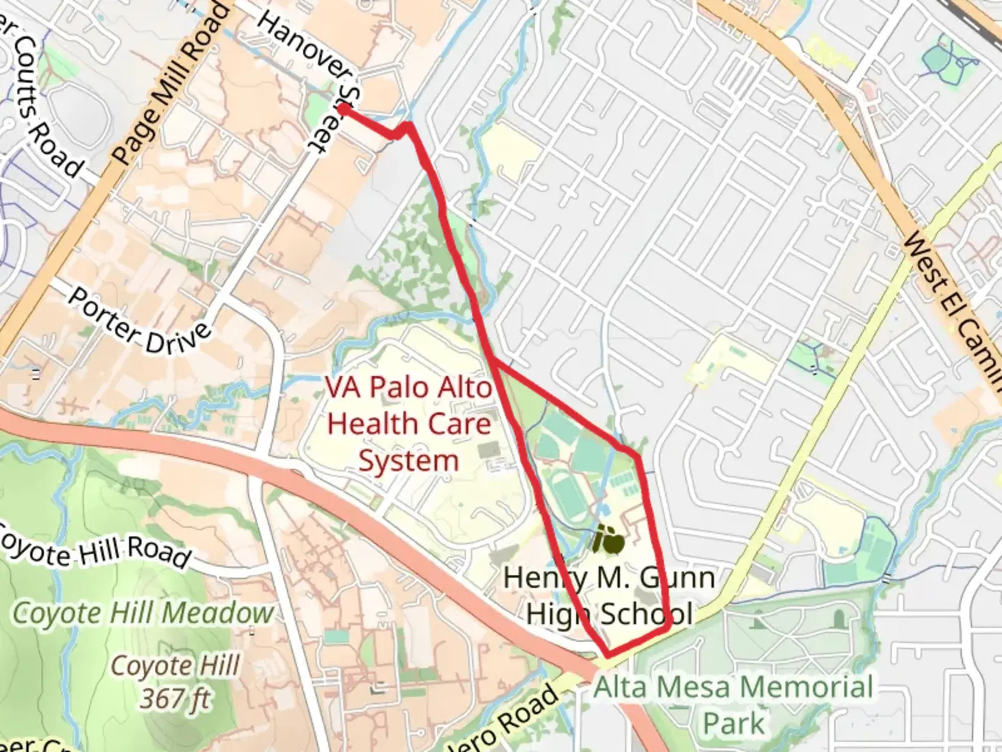 An image depicting the trail Bol Park Path Loop and its surrounding area.