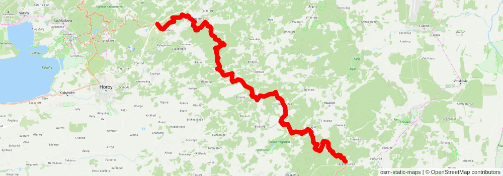 Skåneleden 3 stage 7 Map