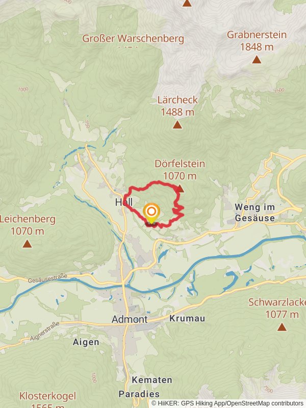 Dörfelstein Loop mobile static map