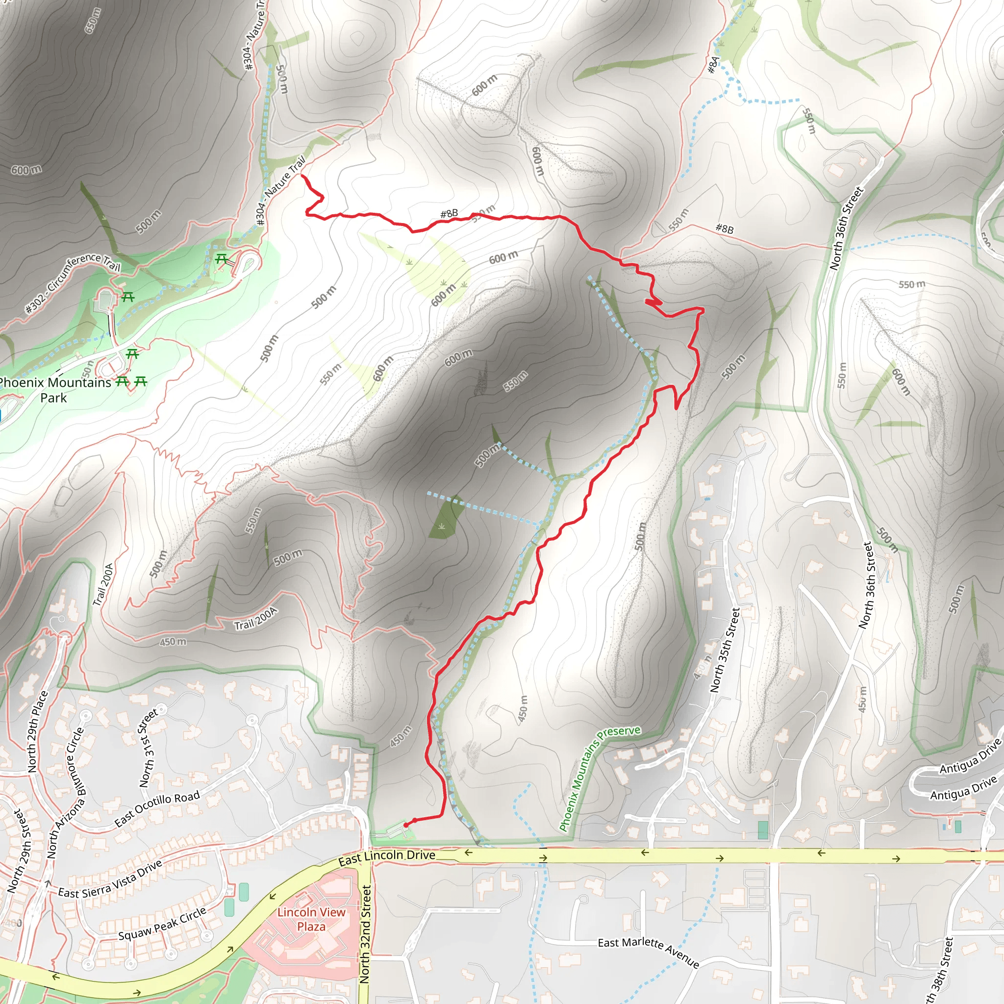 Ruth Hamilton and Quartz Ridge Trail mobile static map