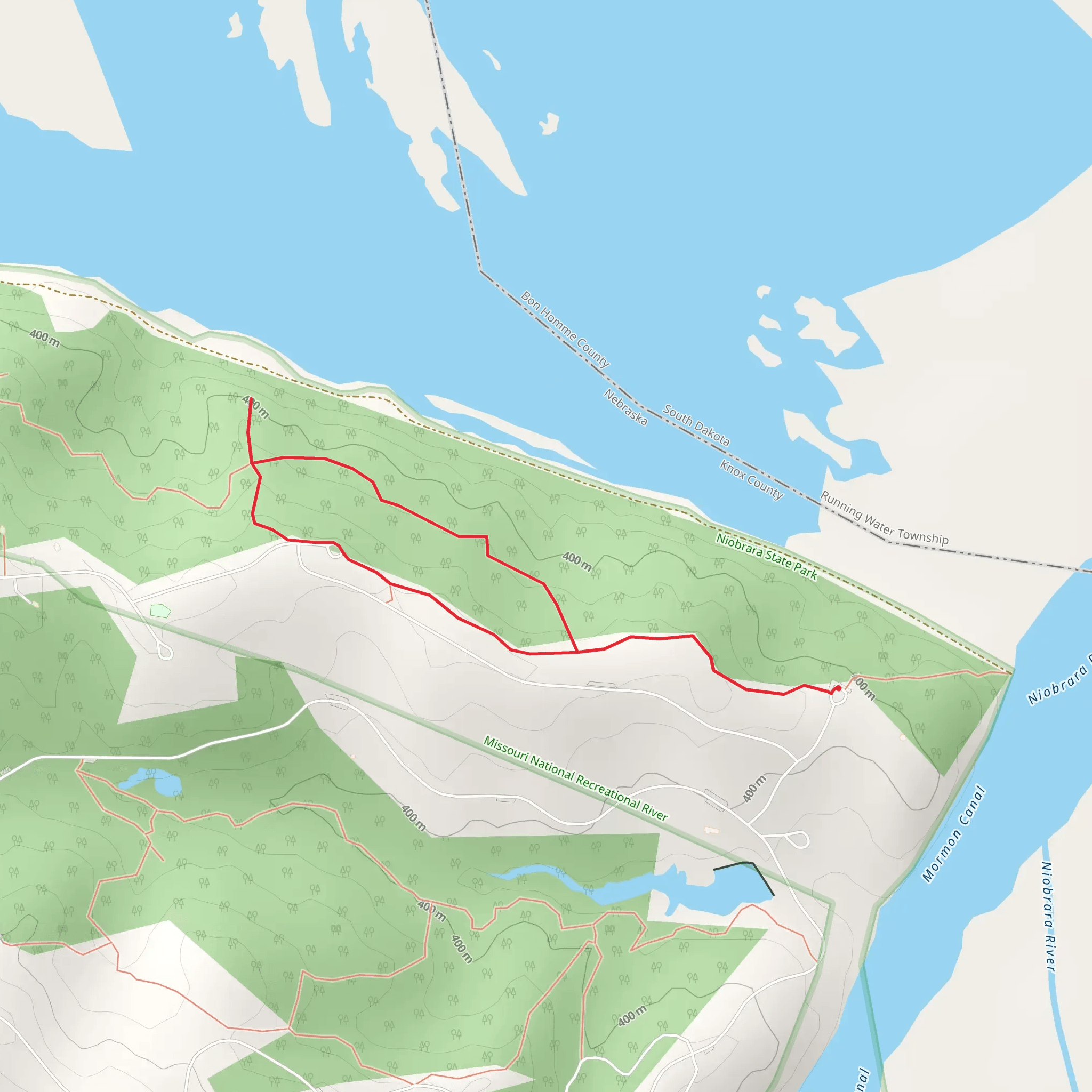 Niobrara State Park Loop mobile static map