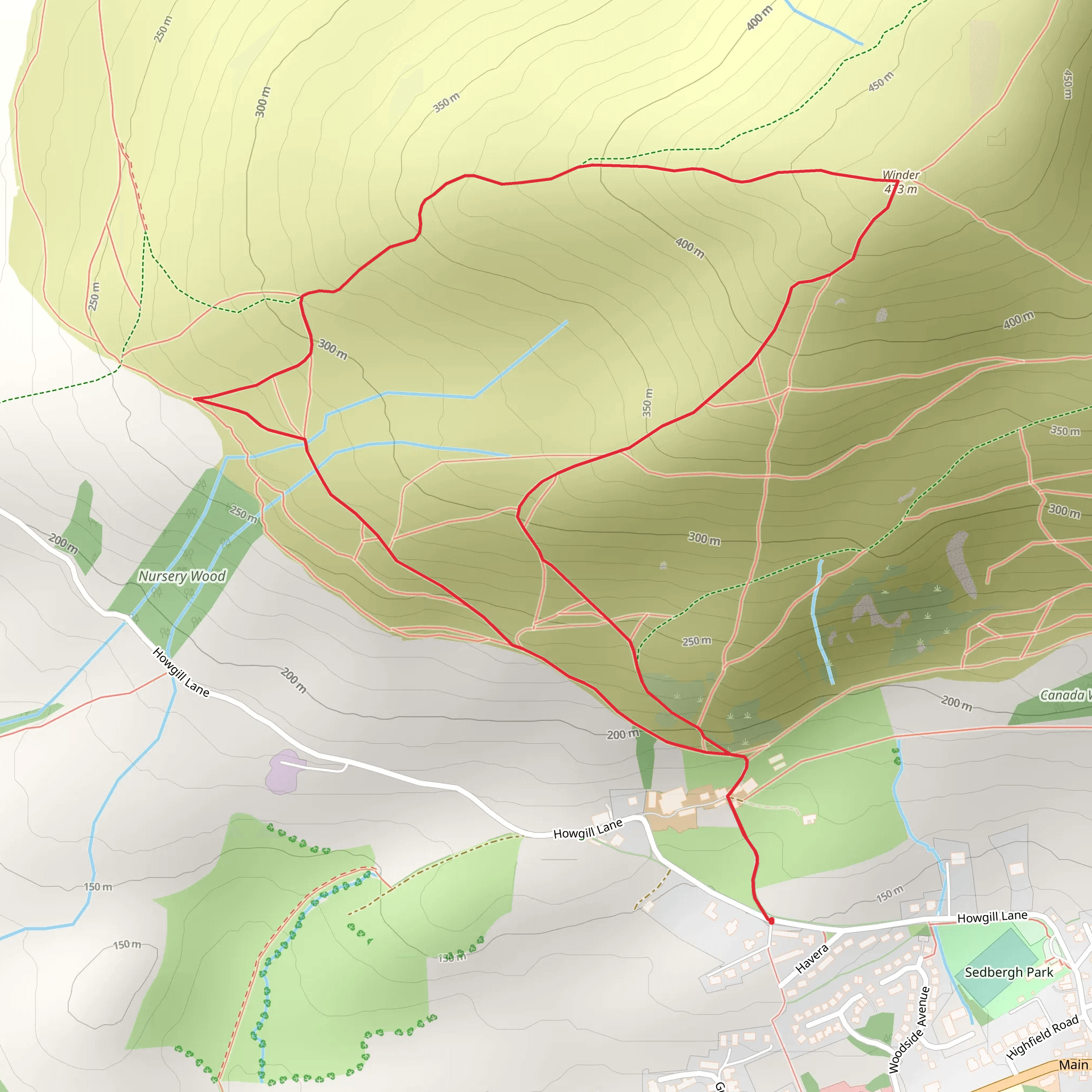 Winder Loop mobile static map