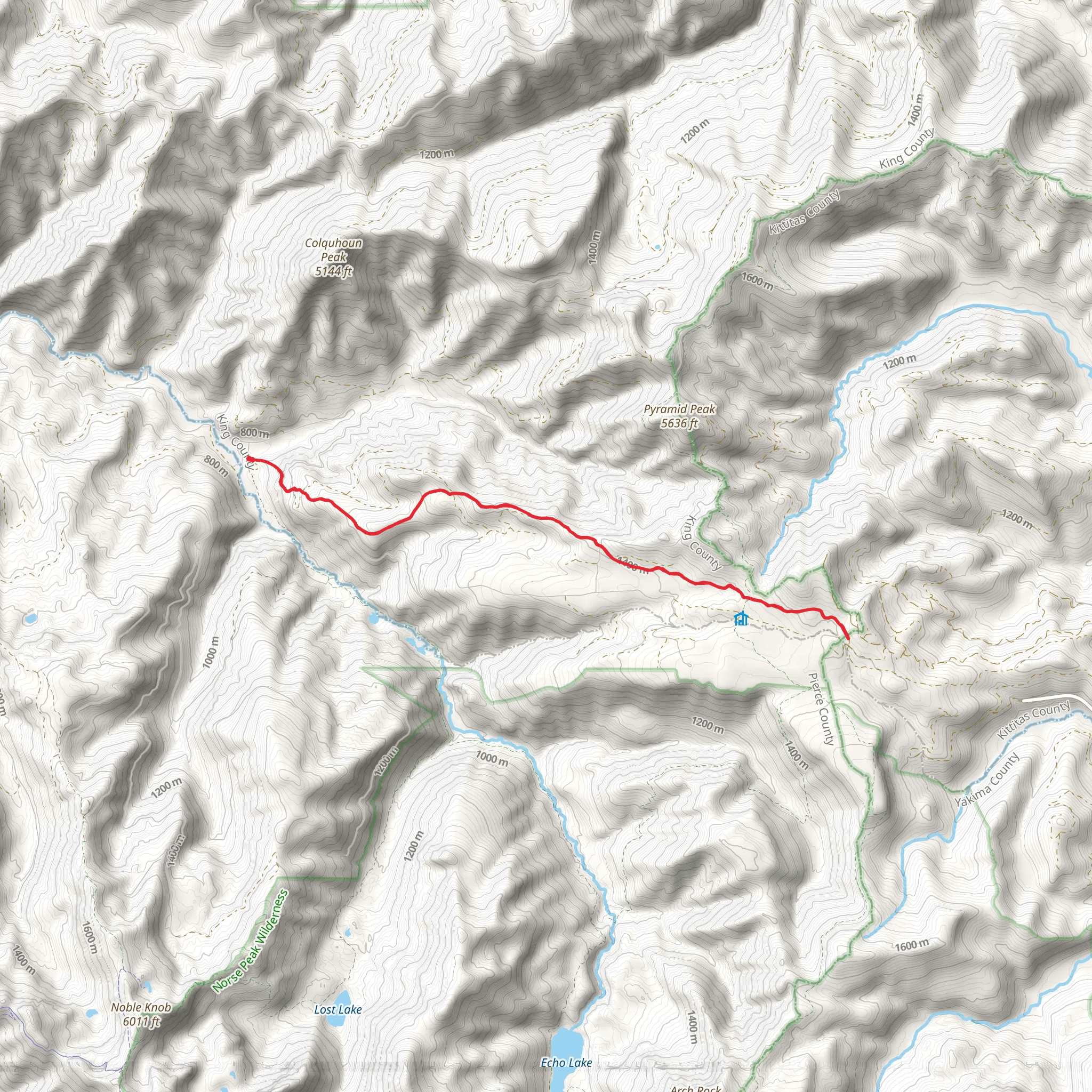 Naches Pass West Trail mobile static map