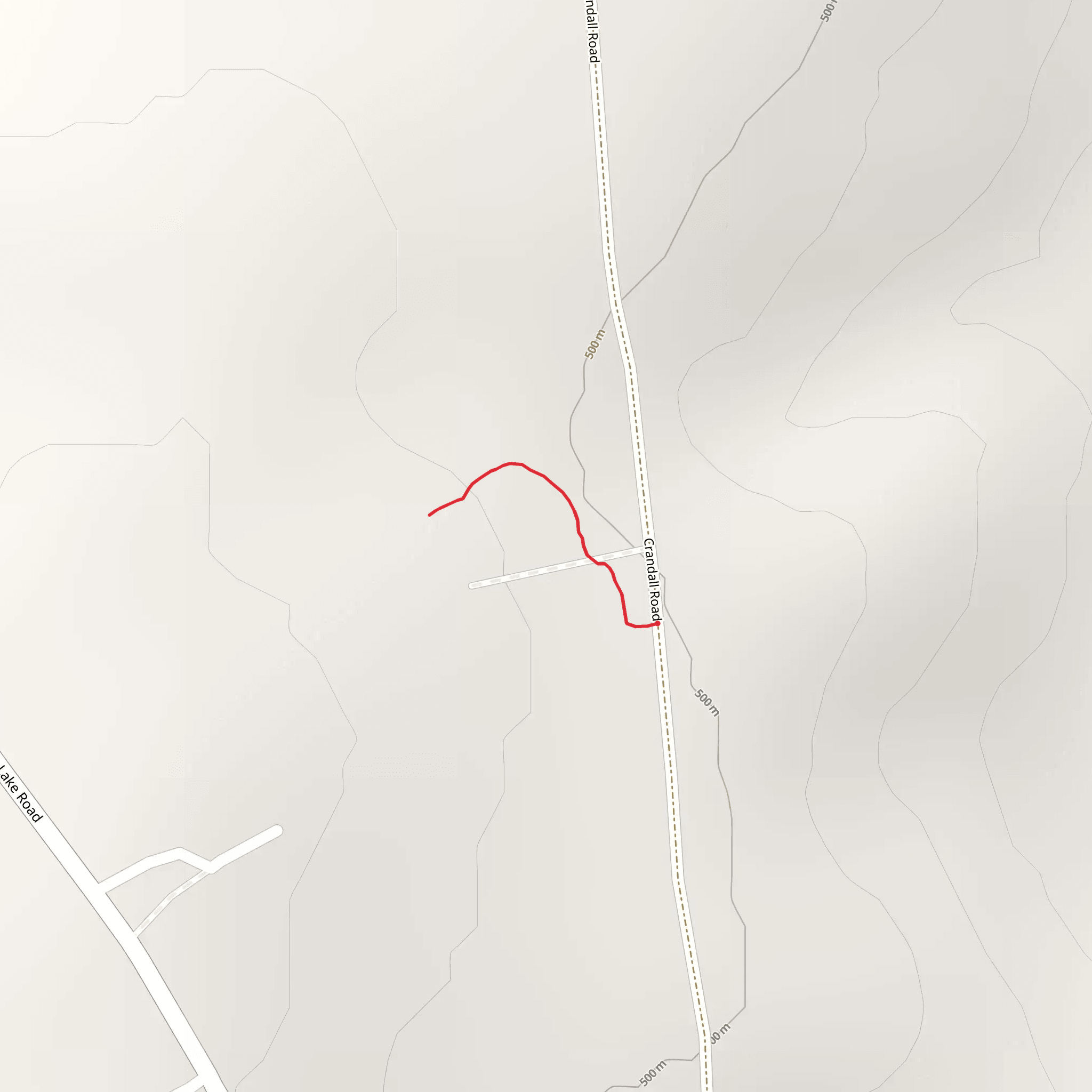 Crandall Road Trail mobile static map