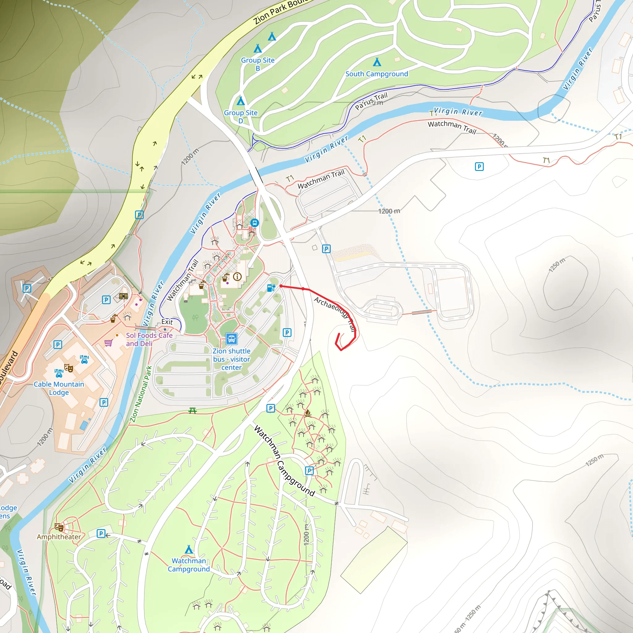 Archeology Trail mobile static map