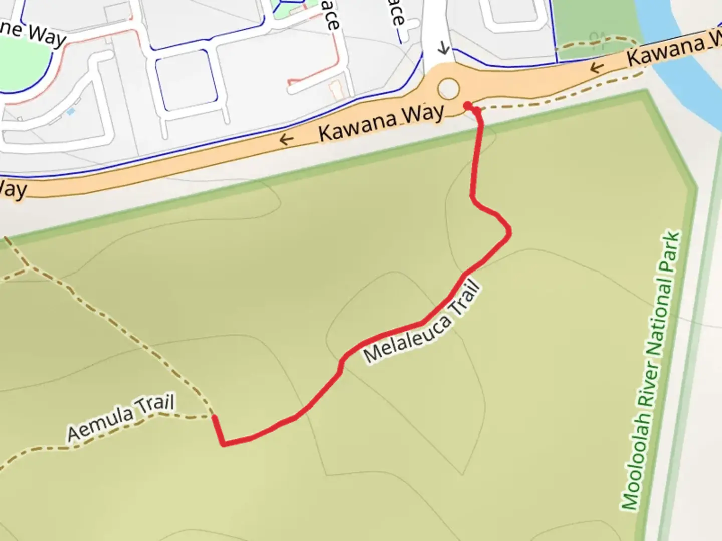 An image depicting the trail Melaleuca Trail and its surrounding area.
