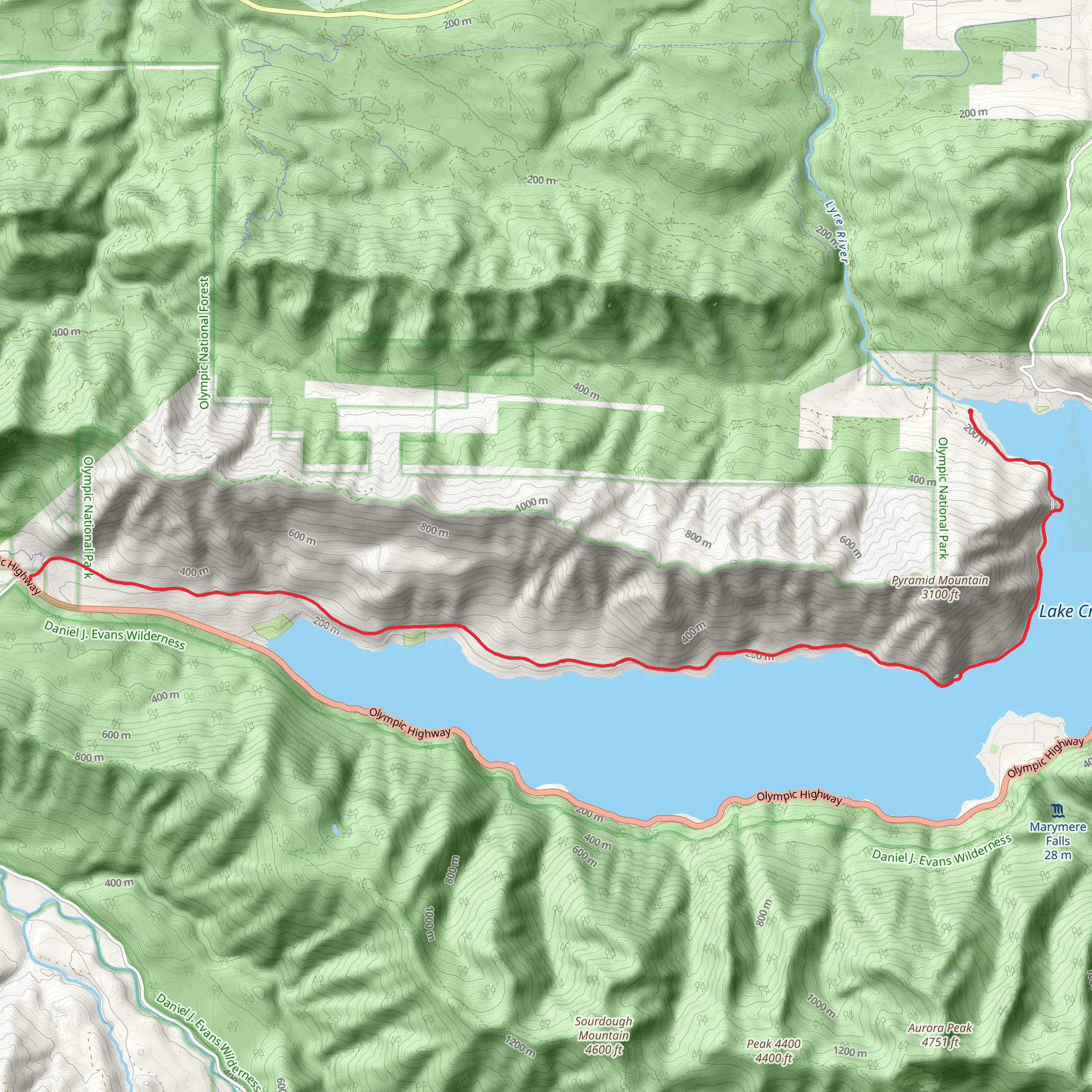 Spruce Railroad Trail mobile static map