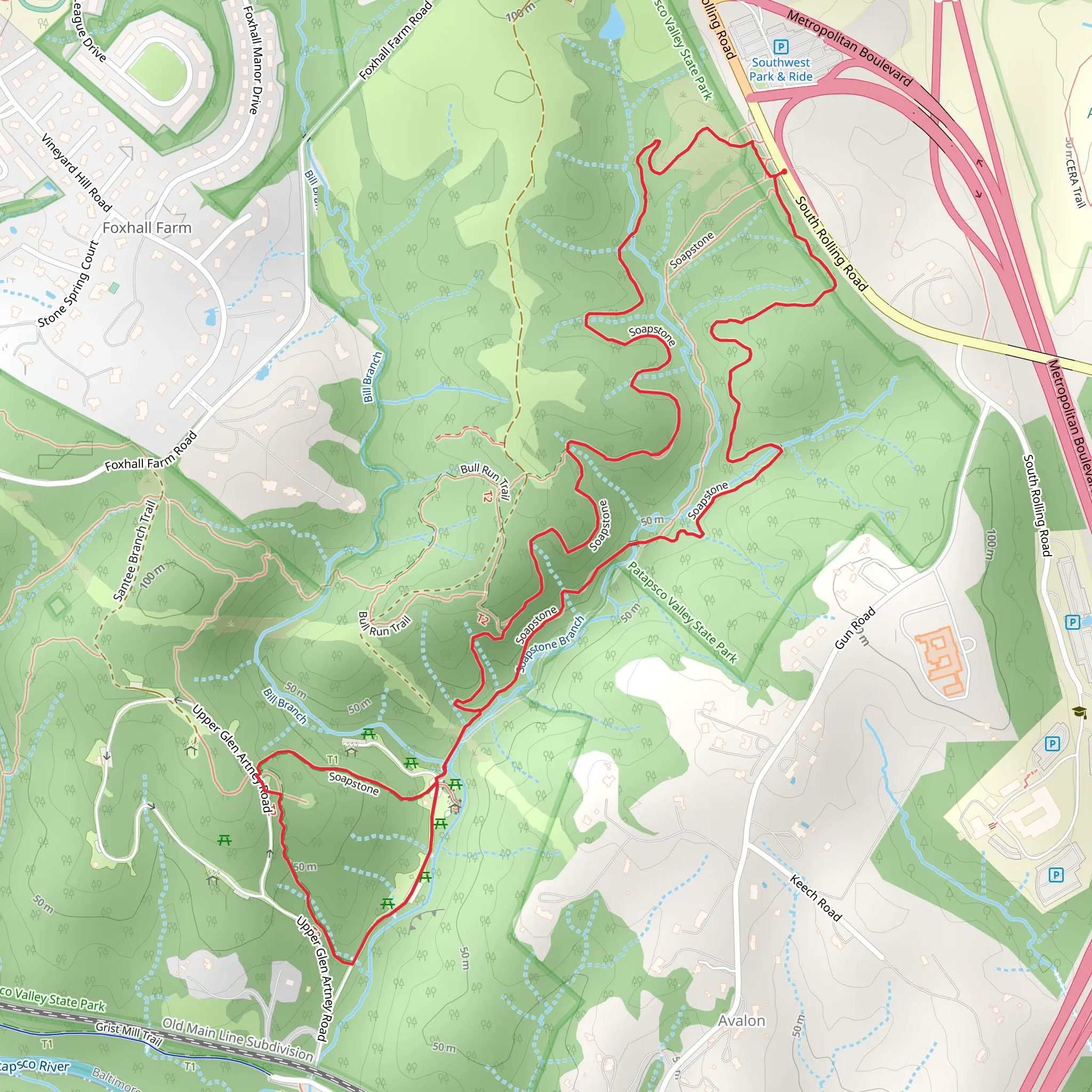 Soapstone Loop Trail mobile static map