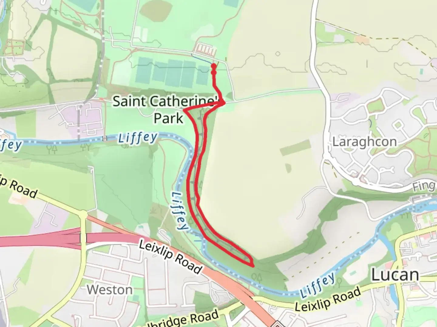 An image depicting the trail St Catherines Woodland Walk and its surrounding area.