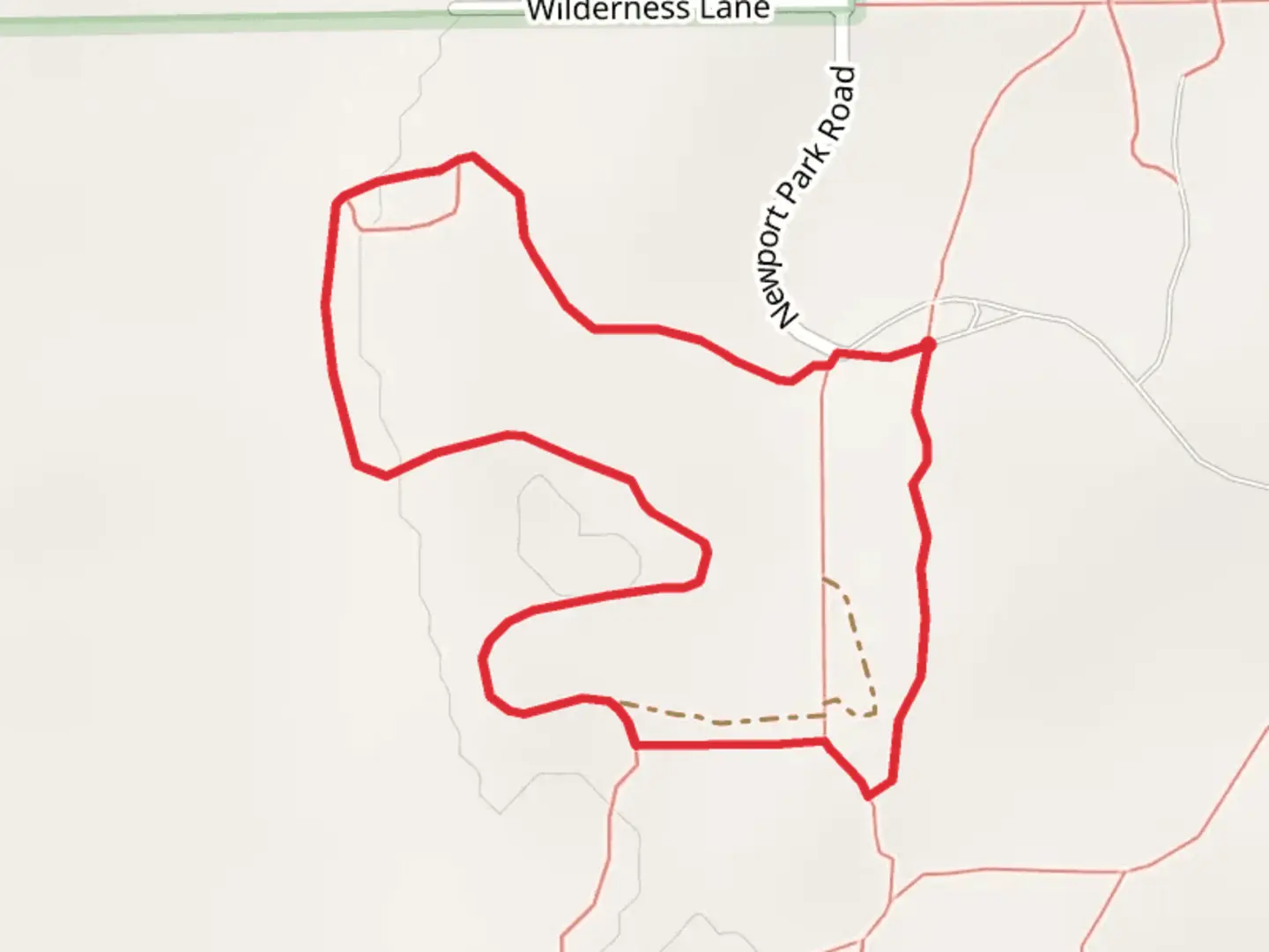 An image depicting the trail Monarch Loop and its surrounding area.
