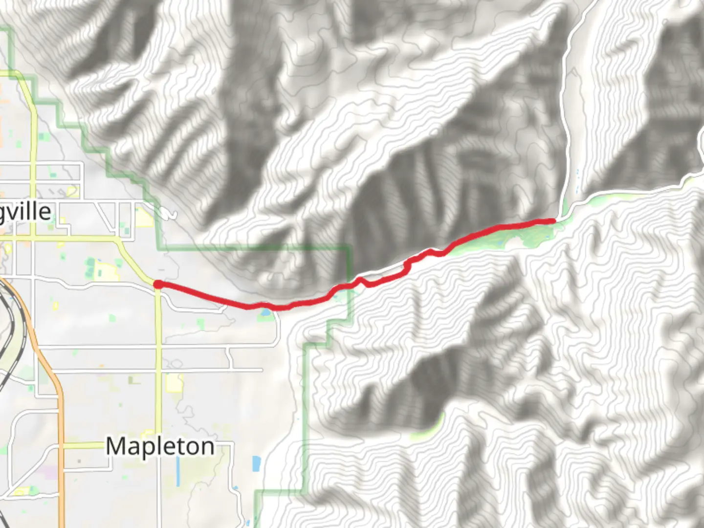 An image depicting the trail Hobble Creek Trail and its surrounding area.
