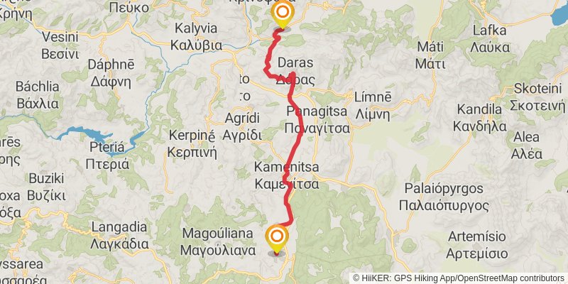 E4 - Peloponnes stage 5 Map