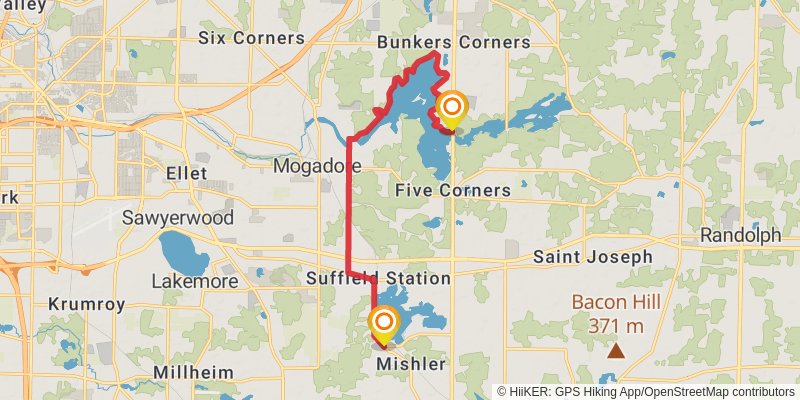 Buckeye Trail stage 99 Map