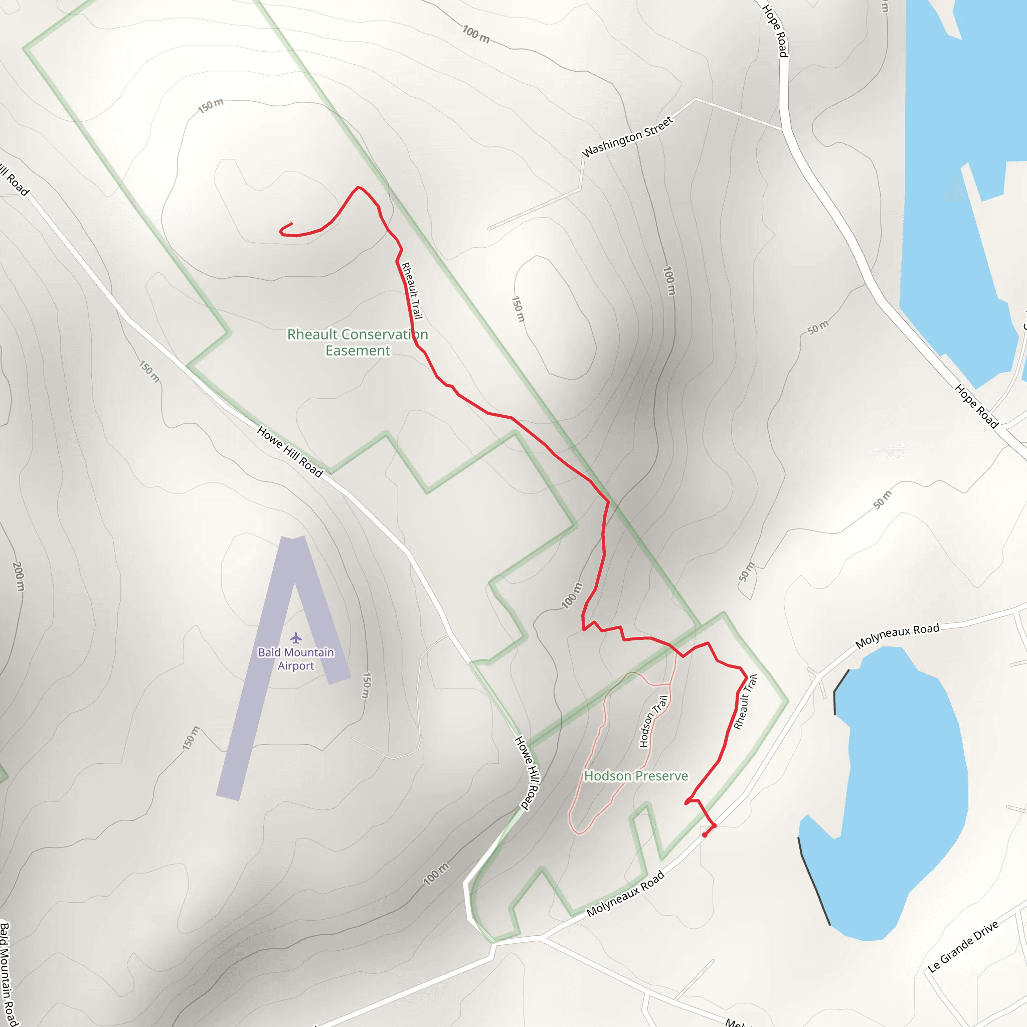 Bald Mountain from Molyneaux Road mobile static map