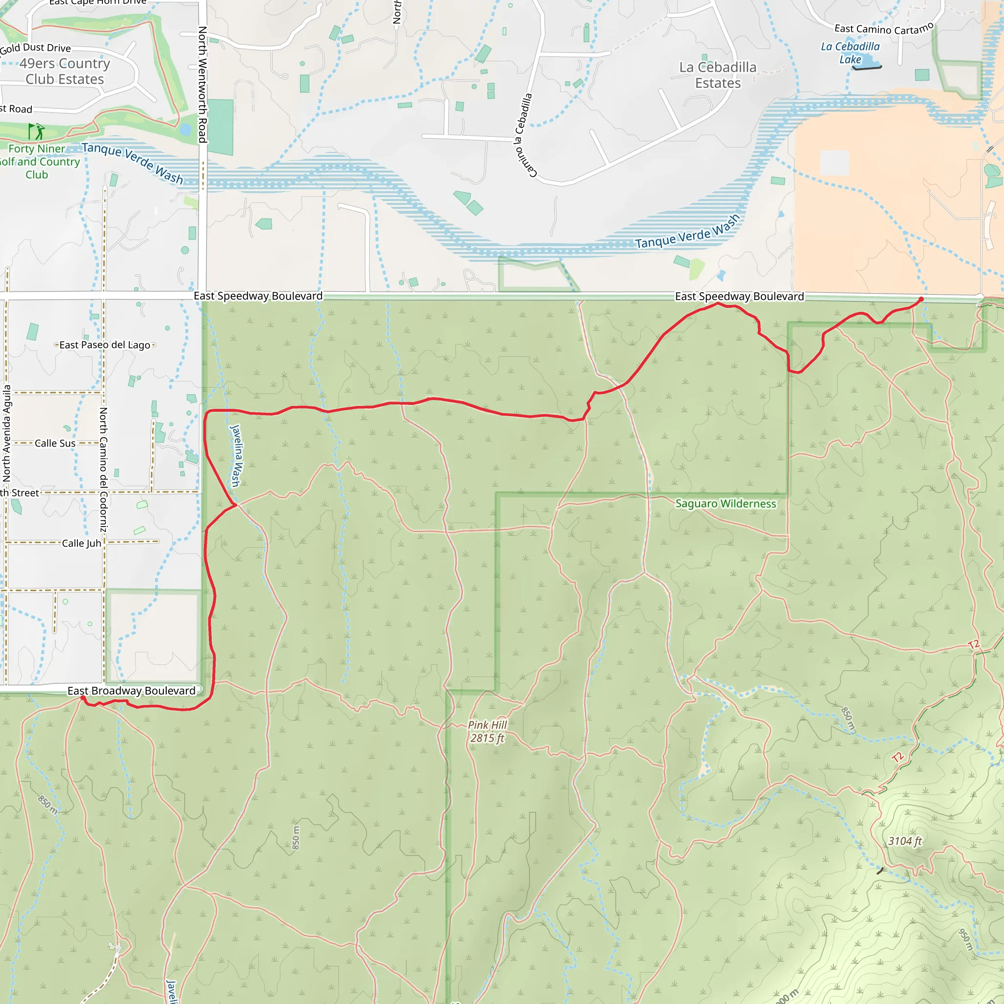 Shantz Trail mobile static map