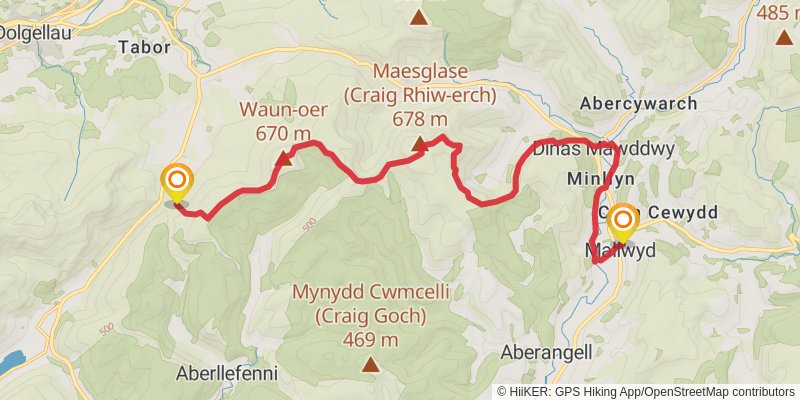 Cambrian Way stage 19 Map