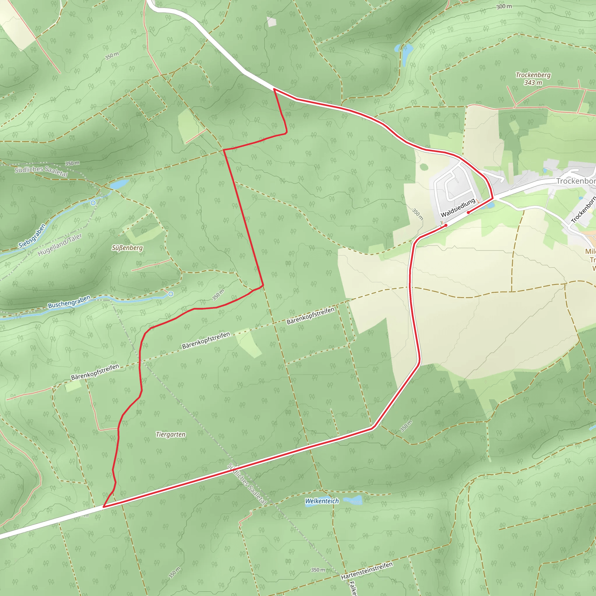 Tiergarten Loop mobile static map