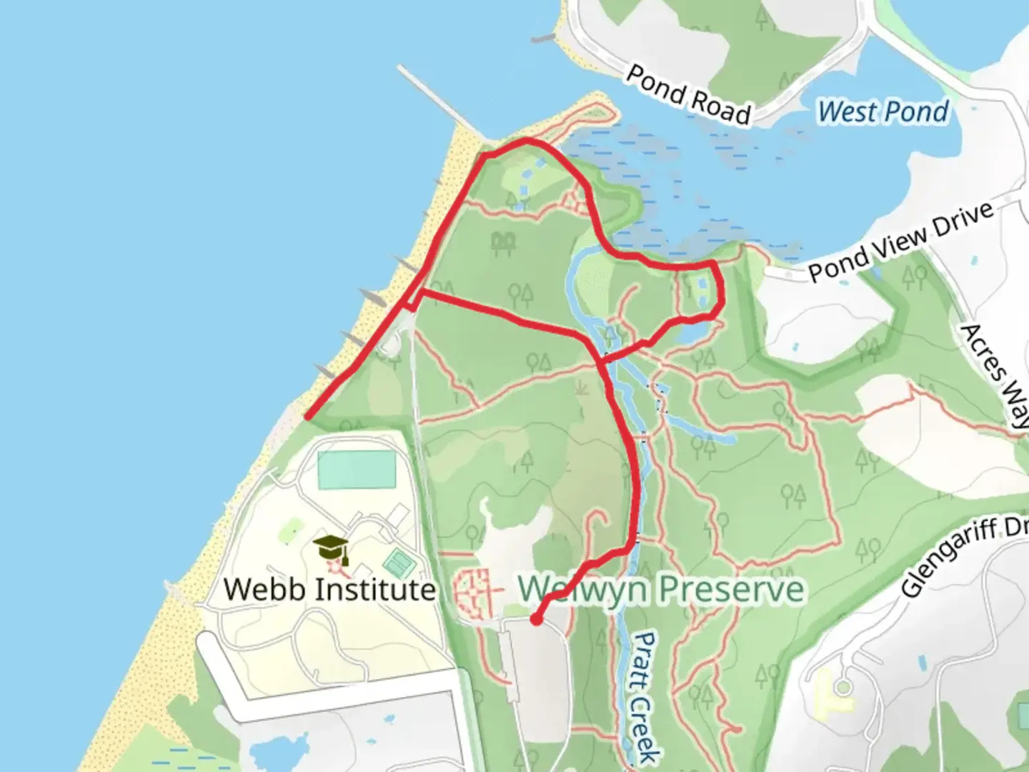 An image depicting the trail Nature Trail 3 Loop and its surrounding area.