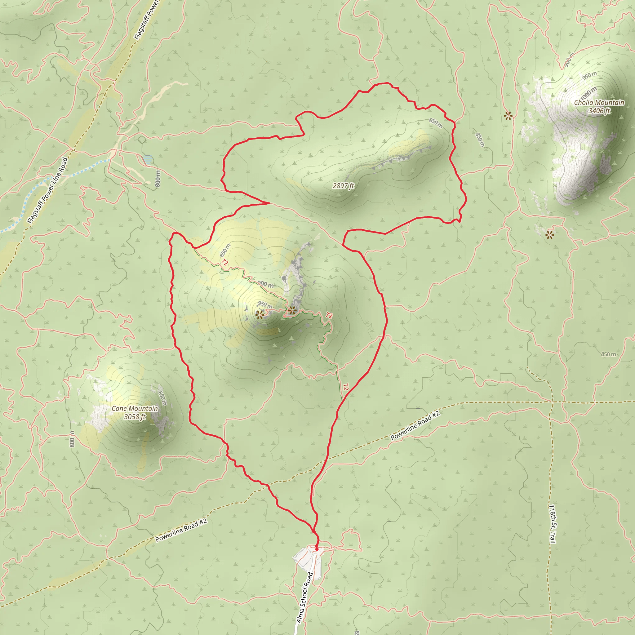 Brown's Ranch and Corral Loop Trail mobile static map