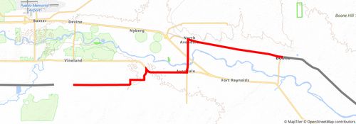 American Discovery Trail South Route stage 217 Map
