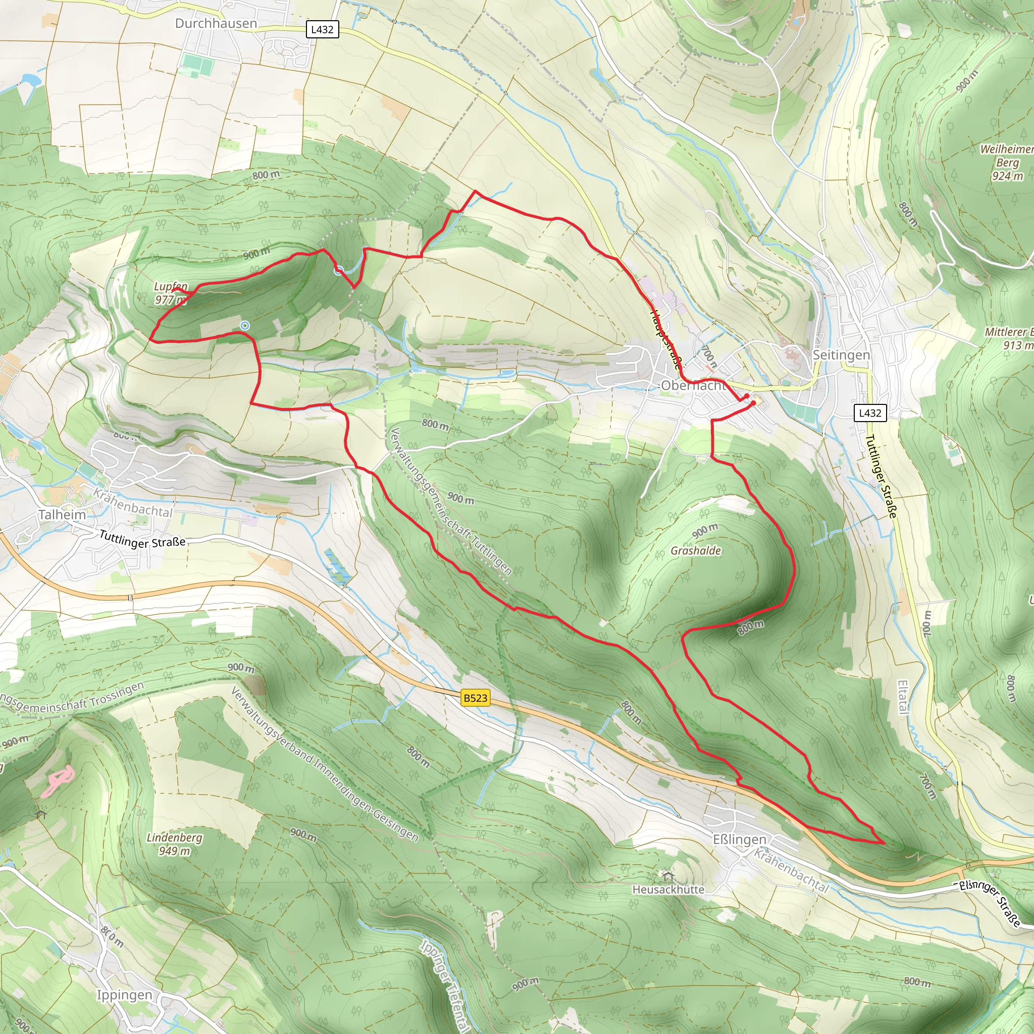 Oberflacht Loop mobile static map
