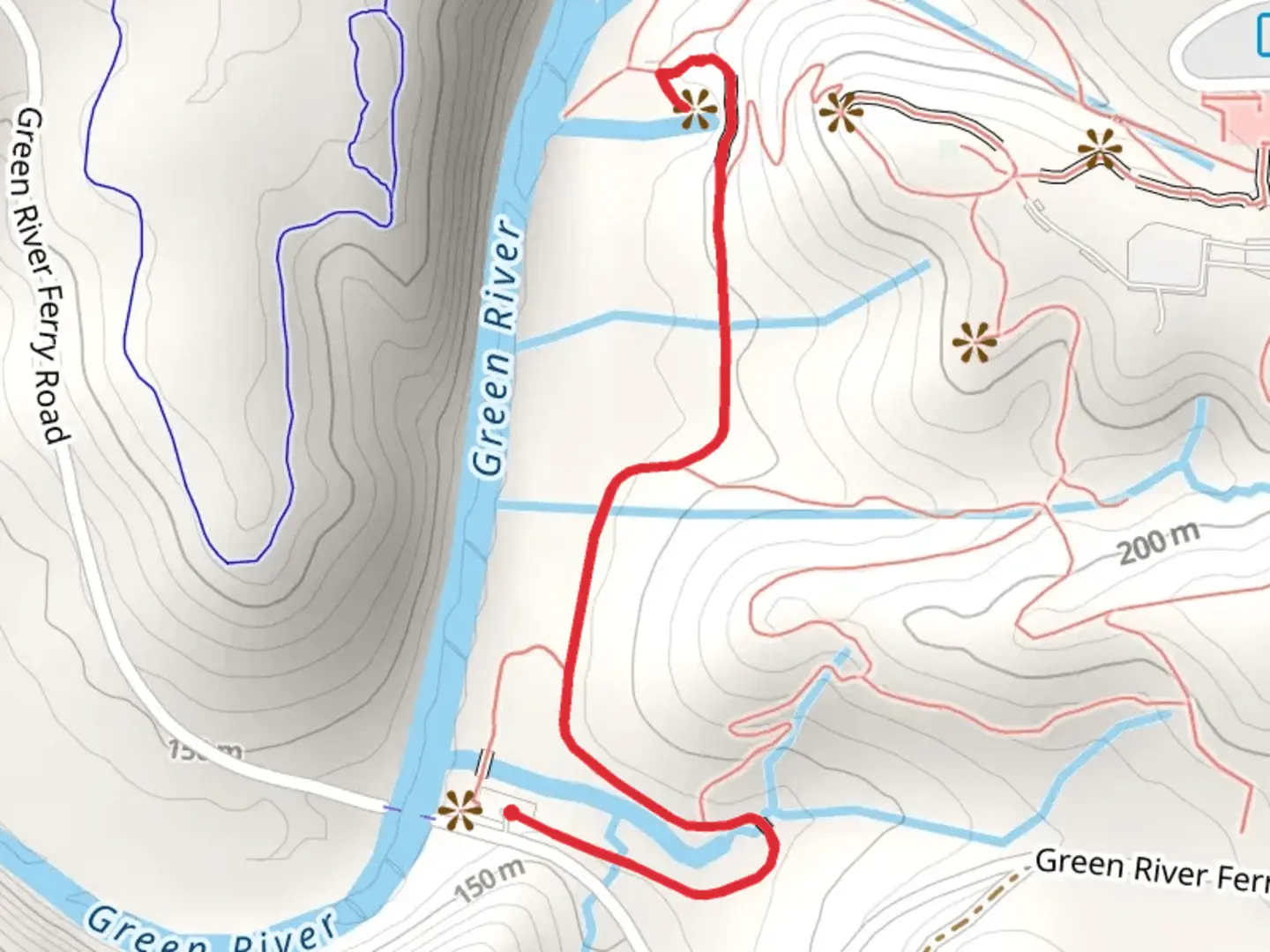 An image depicting the trail Echo River Spring Trail and its surrounding area.
