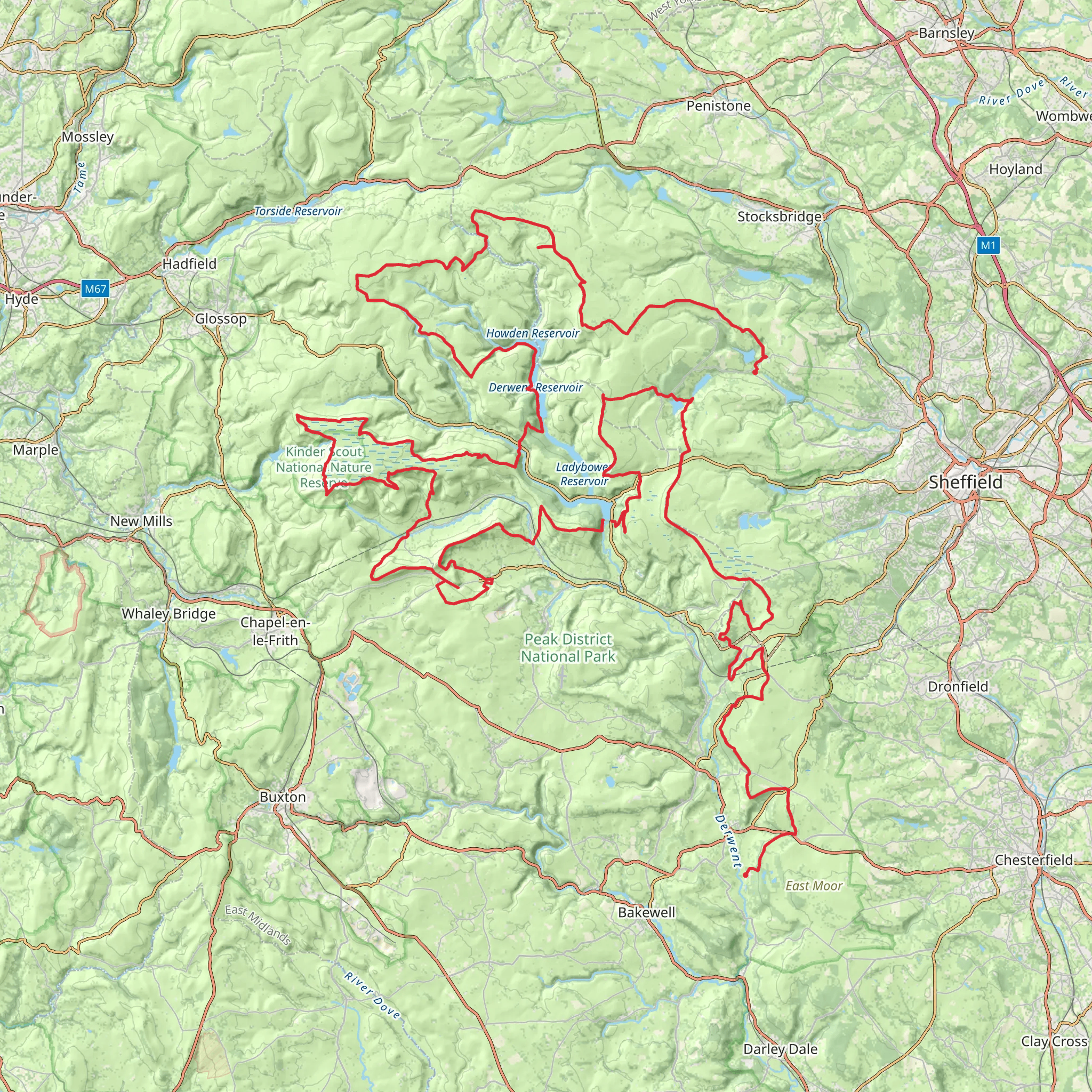 Gritstone 100 mobile static map