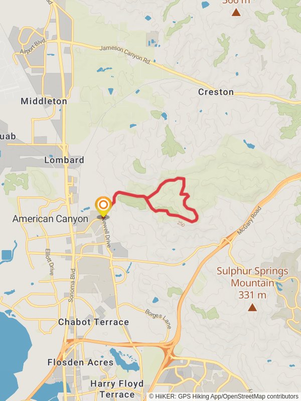 Newell Open Space Preserve Loop via Creekside Trail