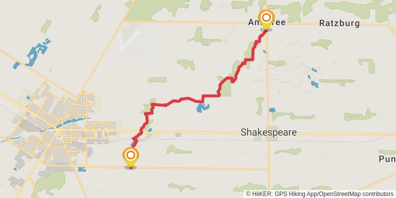 Avon Trail stage 3 Map