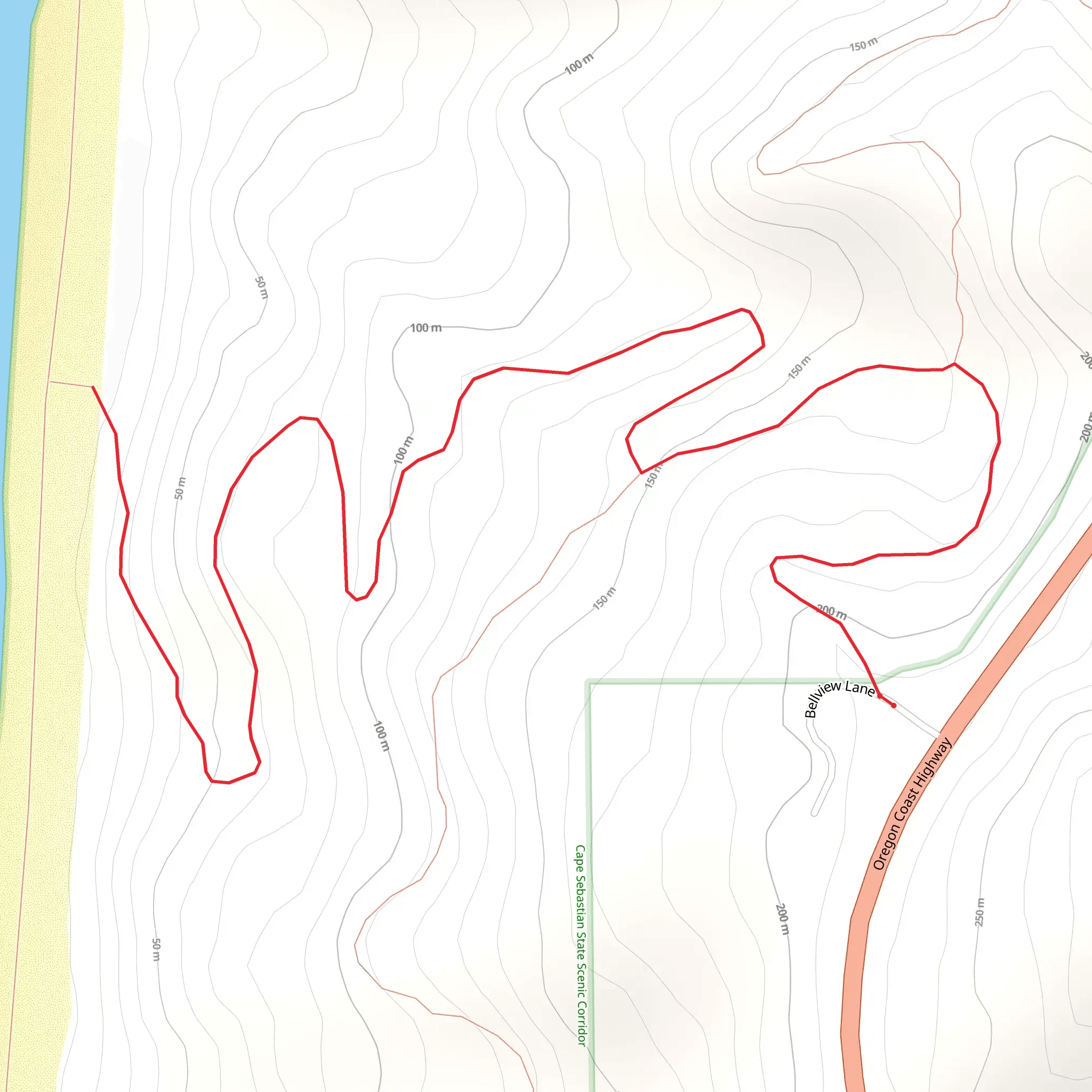 Nature Walk from Bellview Lane mobile static map