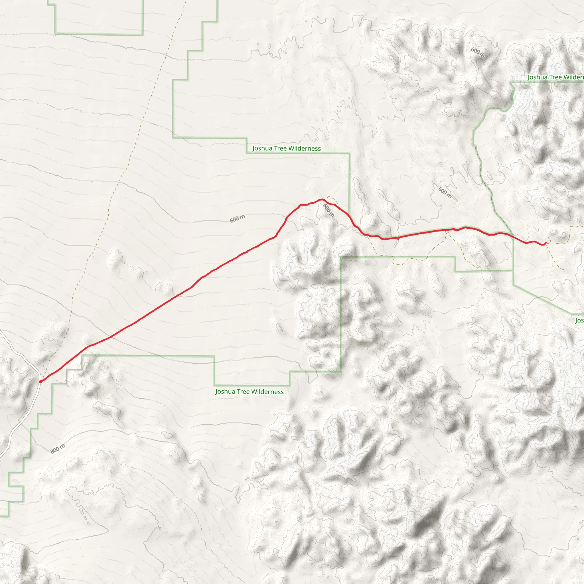 Black Eagle Mine Road Trail mobile static map