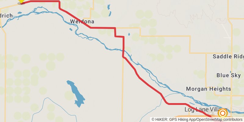 American Discovery Trail North Route stage 212 Map